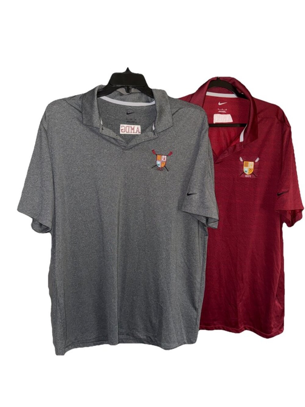 Saint Joseph University Rowing Polo Men's XL Nike Dri-Fit Short Sleeve Striped 2